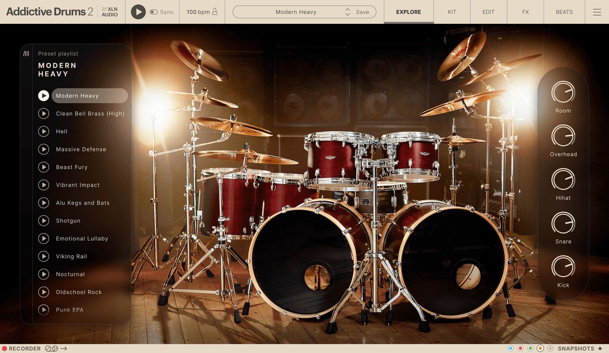 Addictive Drums 2 - Modern Heavy ExploreMap
